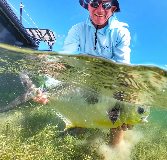 flats permit caught on charter near key west