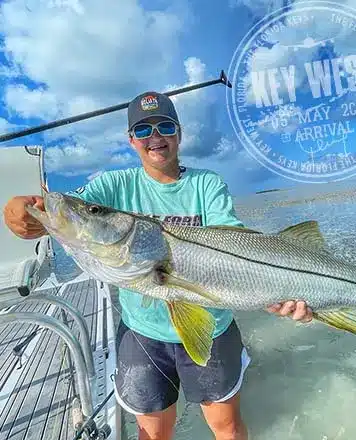 Snook caught on cudjoe key fishing charter