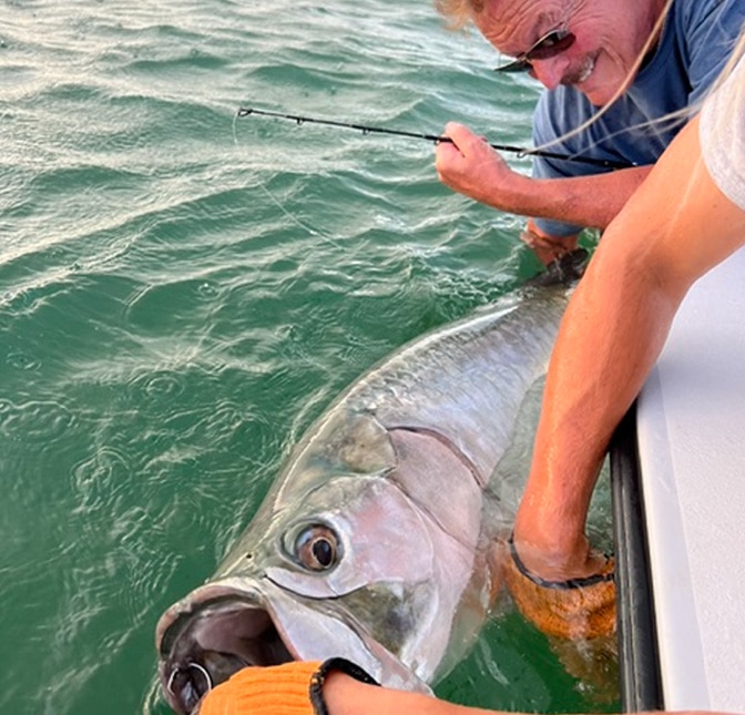 tarpon caught on cudjoe key fishing charter